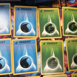 Pokemon Base Set Unlimited Energy Lot Of 27! Water Grass Fire Fighting 1999 - Image 4