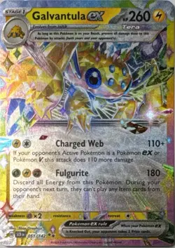 Galvantula ex 51/142 Double Rare Stellar Crown Pokemon Near Mint - Image 1