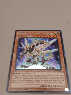 Yugioh Odd-Eyes Saber Dragon YS15-ENF00 Secret Rare 1st Ed NM - Image 1