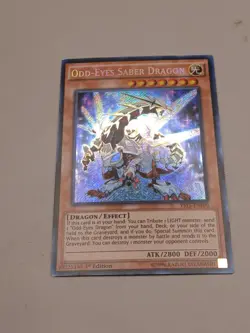 Yugioh Odd-Eyes Saber Dragon YS15-ENF00 Secret Rare 1st Ed NM - Image 2