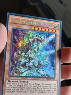 Yugioh Odd-Eyes Saber Dragon YS15-ENF00 Secret Rare 1st Ed NM - Image 3