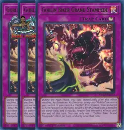 Yugioh! 3x Goblin Biker Grand Stampede MP25-EN173 Ultra Rare 1st Ed NM - Image 1