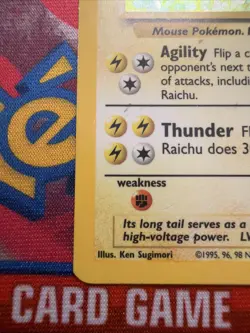 Pokemon TCG Raichu Base Set 14/102 Holo Rare - Image 3