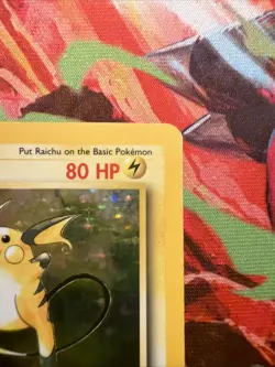 Pokemon TCG Raichu Base Set 14/102 Holo Rare - Image 5