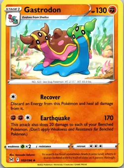 Gastrodon 102/196 UC Lost Origin Pokemon Near Mint - Image 1