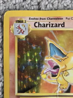 Pokemon TCG Charizard 4/102 Base Set Holo Rare - Damaged 4/102 - Image 3