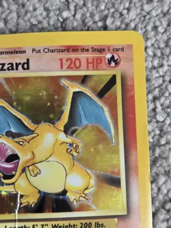 Pokemon TCG Charizard 4/102 Base Set Holo Rare - Damaged 4/102 - Image 4