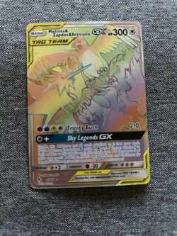Moltres & Zapdos & Articuno GX 69/68 Secret Rare Holo Hidden Fates Pokemon TCG - Image 2