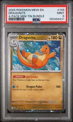 Dragonite Pokemon Promo 149 NM PSA 9 COSMOS - Image 1
