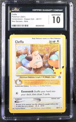 2021 Pokemon Celebrations Holo Cleffa #20 CGC 10 - Image 1