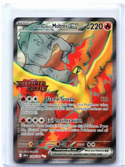 2025 Pokemon—Team Rocket's Moltres ex (Destined Rivals Stamp) #208/182 MCAP—DR - Image 1