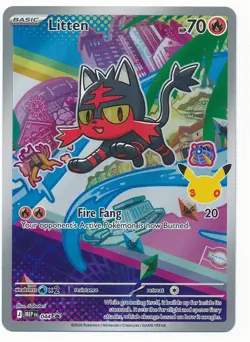 2027 POKEMON MEGA EVOLUTION FIRST PARTNER LITTEN #044 MINT B - Image 1