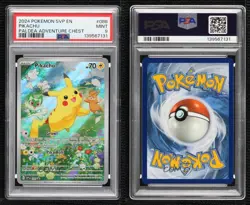 Pikachu FA Holo Pokemon Scarlet & Violet Paldea Adventure Chest Black Star Promo - Image 3