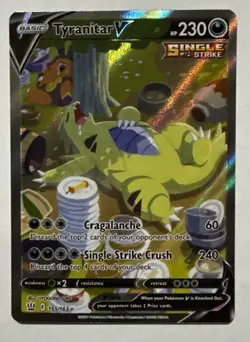 Pokemon Battle Styles Tyranitar V Alternate Art Holo 155/163 - Image 1