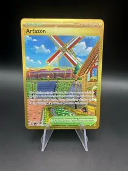 Gold Artazon 229/197 Sv03: Obsidian Flames Holo Pokemon TCG - Image 1