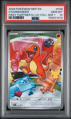 Charmander 038 + Squirtle 039 + Bulbasaur 037 - Pokemon First Partner PSA 10 #13 - Image 3