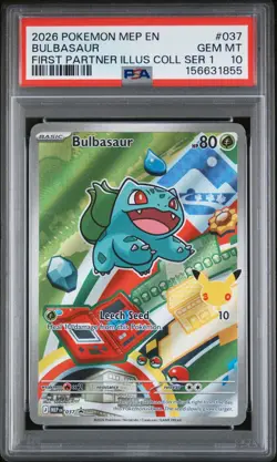 Charmander 038 + Squirtle 039 + Bulbasaur 037 - Pokemon First Partner PSA 10 #13 - Image 5