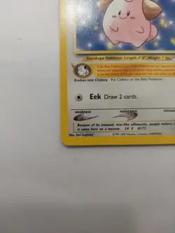 Cleffa 31/53 Wotc Promo Regular LP Vintage Pokemon - Image 5