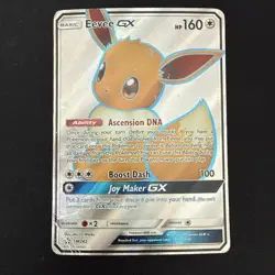 Eevee GX SM242 Holo - Black Star Promo Pokemon HP Damaged Sun & Moon - Image 1