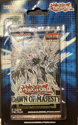 Dawn of Majesty 1st Edition Blister Pack [DAMA] (Yugioh) Sealed Yugioh - Image 1