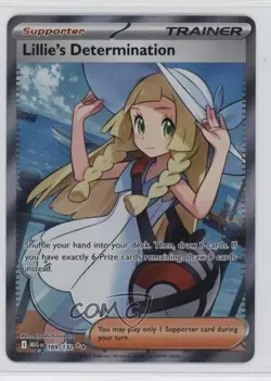 Lillie's Determination Ultra Rare Pokemon Mega Evolution MEG #169 - Image 1