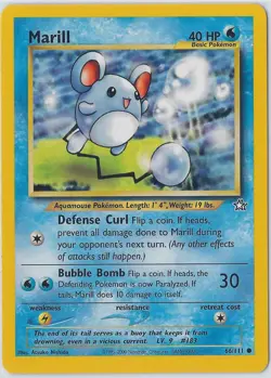 Marill 66/111 Neo Genesis 2000 Pokemon LP - Image 1