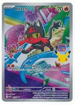 2026 POKEMON MEGA EVOLUTION FIRST PARTNER LITTEN #044 MINT A - Image 1