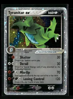 Pokemon 2005 EX Unseen Forces Tyranitar EX #111/115 - Image 1