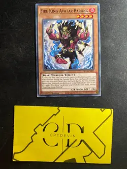 Yugioh! Fire King Avatar Barong - SR14-EN005 - Common - 1st Edition Near Mint - Image 1