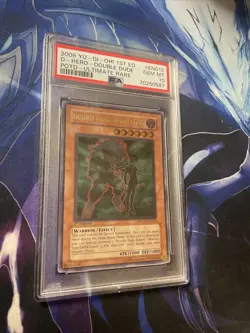 Yugioh! Destiny Hero - Double Dude POTD-EN012 Ultimate Rare 1st ED PSA GEM MT 10 - Image 1