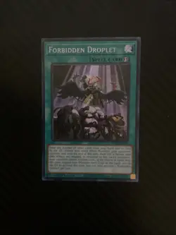 Forbidden Droplet Secret Rare 1st Edition RA01-EN064 Yugioh - Image 1