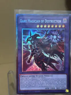Yugioh Dark Magician of Destruction MZMU-EN011 COLLECTOR’S RARE NM 1st Ed - Image 1