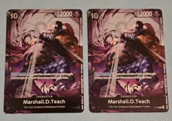 2x Marshall D Teach Promo P-100 ONE PIECE Event Pack 8 - English Blackbeard - Image 1