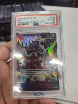 Kaido One Piece 2024 Treasure Cup 2023 Top 8 Promo ENGLISH #094 PSA 10 - Image 1