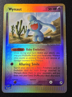 Wynaut 54/100 EX Sandstorm Pokemon Card Reverse Holo Foil Rare Near Mint - Image 1
