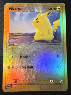 Pikachu 72/100 EX Sandstorm Pokemon Card Reverse Holo Foil Rare HP - Image 1