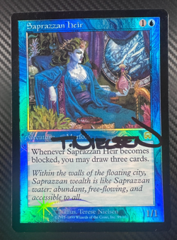 1999 MTG Mercadian Masques - Saprazzan Heir (Foil) #99 NM Unplayed - Card Auto - Image 1