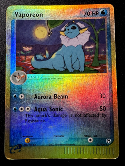 Vaporeon 25/100 EX Sandstorm Pokemon Card Reverse Holo Foil Rare HP - Image 1