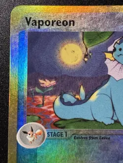 Vaporeon 25/100 EX Sandstorm Pokemon Card Reverse Holo Foil Rare HP - Image 3