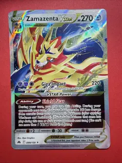 Zamazenta VSTAR 099/159 Crown Zenith Ultra Rare Holo Pokemon Card - Image 1