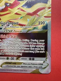 Zamazenta VSTAR 099/159 Crown Zenith Ultra Rare Holo Pokemon Card - Image 4