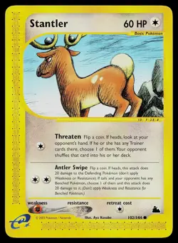 Pokemon Card - Stantler Skyridge 102/144 Non Holo - Image 1