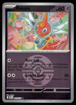Rotom 092/217 Pokeball Reverse Holo Ascended Heroes Pokemon TCG trading card - Image 1