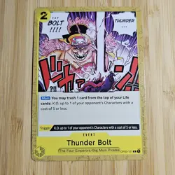 1P2 ONE PIECE Thunder Bolt The Four Emperors/Big Mom Pirates OP03-121 CARD GAME - Image 1