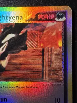 Team Magma's Mightyena 21/95 Team Magma Aqua Pokemon Card Reverse Holo Rare HP - Image 4