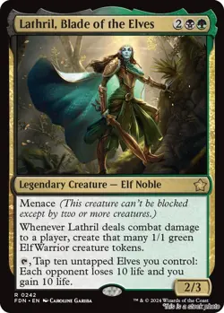 Lathril, Blade of the Elves [FDN - 242] - NM TCG MTG - Image 1