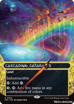 Cascading Cataracts (0005) (Borderless) [EOS - 5] - NM TCG MTG - Image 1