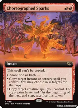 Choreographed Sparks (Extended Art) [SOS - 331] - NM TCG MTG - Image 1