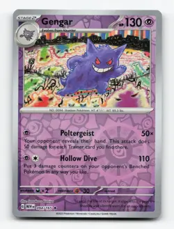 Pokemon TCG - Gengar 094/165 Near Mint Rare 151 Reverse Holo - Image 1