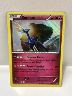 Pokemon 107/162 Holo Rare XY BREAKthrough Xerneas FREE SHIPPING - Image 1